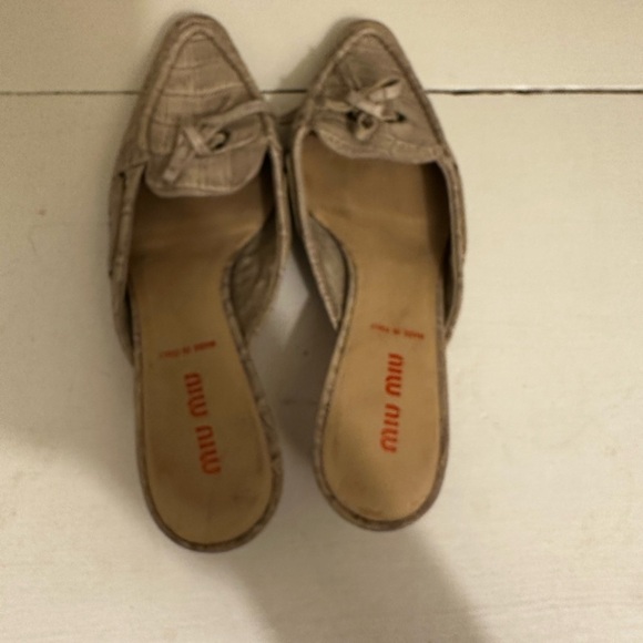 MIU MIU crocodile leather mules size 6.5 (36.5 EU) - Picture 3 of 6